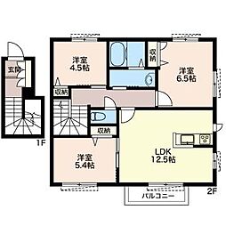 ヴィアソーレ 3LDKの間取図画像