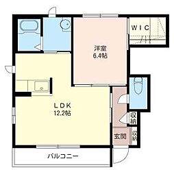 間取図画像 1LDK