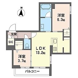 間取図画像 2LDK