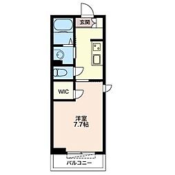 ＣＩＴＹ　ＦＬＡＴＳ 3階1Kの間取り