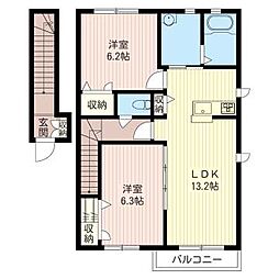 間取図画像 2LDK