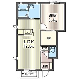 エバー・オンワード2 1LDKの間取図画像