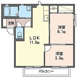 間取図画像 2LDK