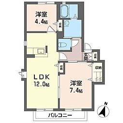 間取図画像 2LDK