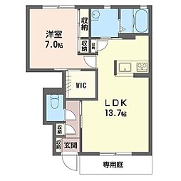 プリヴィレージュ 1LDKの間取図画像