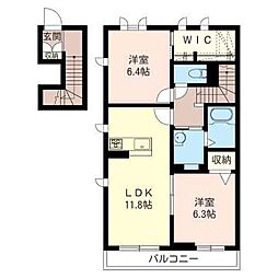 間取図画像 2LDK