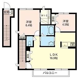 シャーメゾン本郷 2LDKの間取図画像