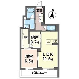 ウェルビー 3階1SLDKの間取り