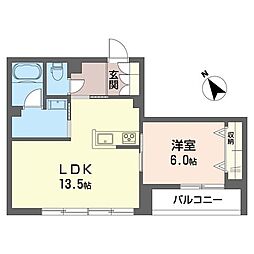 間取図画像 1LDK