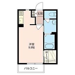 プレーナ百川No.7 ワンルームの間取図画像