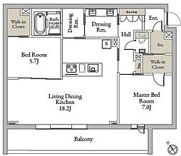 シャーメゾン藤雅庭 2LDKの間取図画像