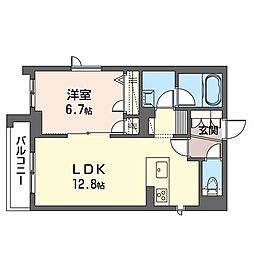 DIAMANTE下北沢 1LDKの間取図画像