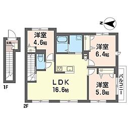 グラーティア 3LDKの間取図画像