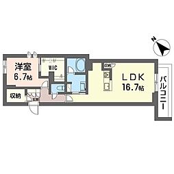 間取図画像 1LDK