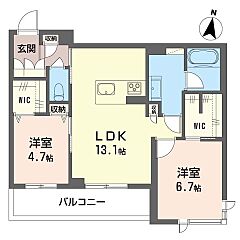 物件の間取り