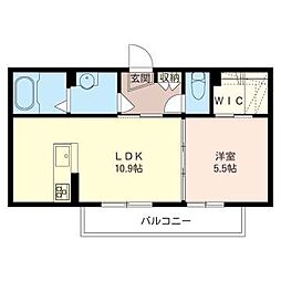 メゾン・ブランカ 1LDKの間取図画像