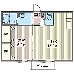 間取図画像 1LDK