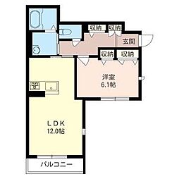 間取図画像 1LDK