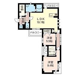 間取図画像 2LDK