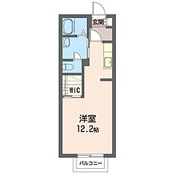 ベル・ヴィルC ワンルームの間取図画像