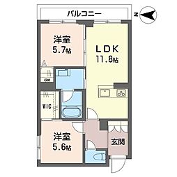 間取図画像 2LDK