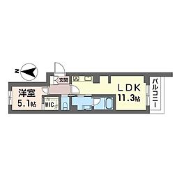 間取図画像 1LDK