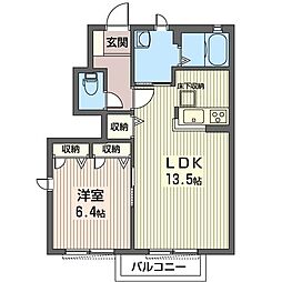 間取図画像 1LDK