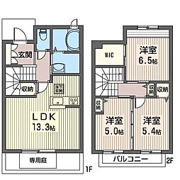 アルヴィータ 3LDKの間取図画像