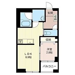ETERNAL・ORION 1LDKの間取図画像