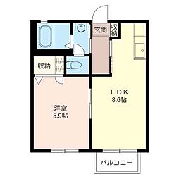 SUBARU7号館 1LDKの間取図画像