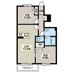 間取図画像 2LDK