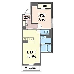 Selier 1LDKの間取図画像