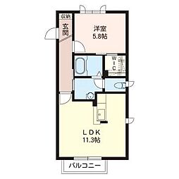 間取図画像 1LDK