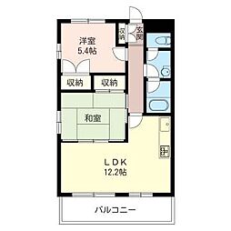 グレートメゾン東大成 2LDKの間取図画像