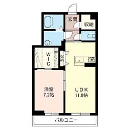 グレイスエステート 1LDKの間取図画像