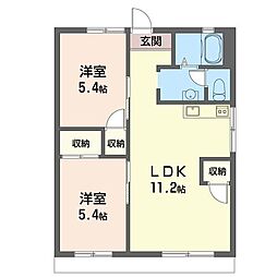 間取図画像 2LDK