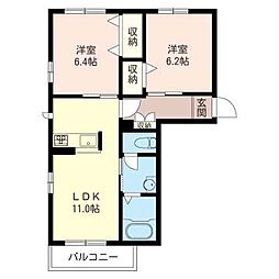 間取図画像 2LDK