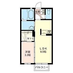 カナレット 1LDKの間取図画像