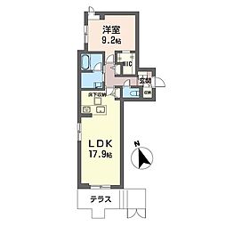 プルムレジデンス浦安 1LDKの間取図画像