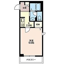 LOHASROOMS 1Kの間取図画像