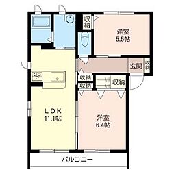 間取図画像 2LDK