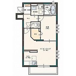 プリマ 1LDKの間取図画像