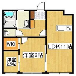ウィルゴー 1LDKの間取図画像