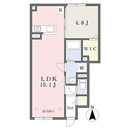 シグマレジデンス 文京町 1LDKの間取図画像