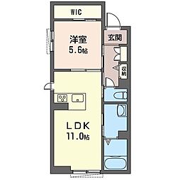 Selier 1LDKの間取図画像