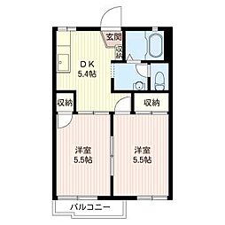 グリーンハイツSS 2Kの間取図画像