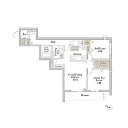 桜橋Grande 2LDKの間取図画像