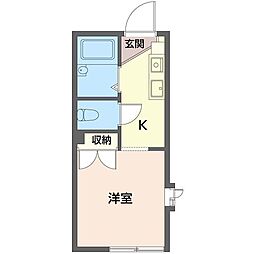 セピア国府台 ワンルームの間取図画像