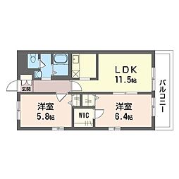 間取図画像 2LDK