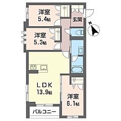物件の間取り